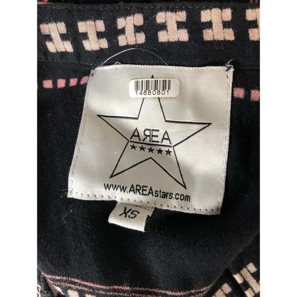 Area Stars Hudson Dress Geo Print Midi XS - Picture 8 of 11